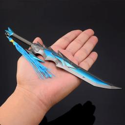 World of Warcraft Unagi Toy Espada, Arma de Metal Katana, Faca, Arma Cosplay, Enfeites Coletivos, Presentes para Meninos, 21cm - Image 4