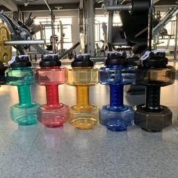 Garrafa de água em forma de haltere, Garrafa Esportiva, Chaleira Interior e Exterior, Acessórios de Fitness e Ciclismo, 500 ml, 2600ml - Image 2