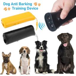 Ultra-sônico cão repelente com lanterna LED, Pet caçador, equipamento de treinamento, duplo cabeça Anti latido dispositivo, cão suprimentos, Shepher alemão - Image 1