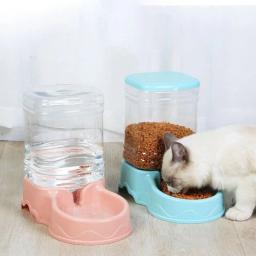Automático Pet alimentação suprimentos, Gato e cão comida distribuidor, Alimentador de canto, Dog Bowl, Beber tigela - Image 1