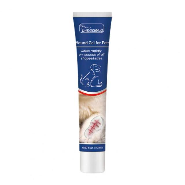 Gel Curativo Natural para Pets - Spray de Cuidados com a Pele para Cães e Gatos, 20ml