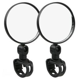 Mini bicicleta espelho retrovisor, Bicicleta dobrável espelho retrovisor convexo, Ajustável grande espelho redondo, Equitação de segurança guidão espelho - Image 5