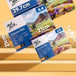 Almofada de lona para pintura, tintas a óleo e acrílicas, Oferta de arte mista, 10 folhas, A4, A5, 280GMS - Image 6