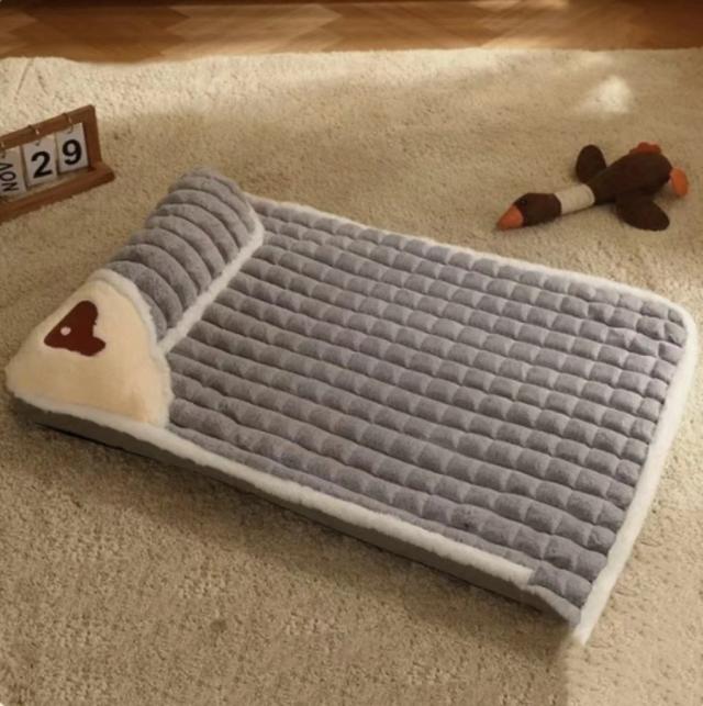 Cama ortopédica lavável para cães e gatos com espuma de memória, disponível em tamanhos pequeno, médio e grande para o inverno