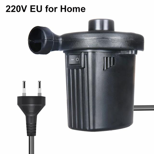Bomba de Ar Elétrica Portátil para Enchimento Rápido de Colchões, Ideal para Acampamentos e Uso em Carros e Residências