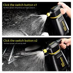 Foamboss Pulverizador de espuma elétrico para lavagem de carros, casa, jardim, detalhes limpos, canhão de espuma de neve, água de alta pressão - Image 3