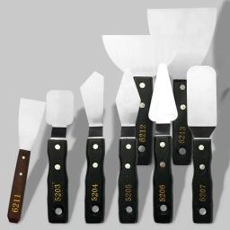 Lâmina de Pá Multi-forma, Raspador de Paleta de Cor Única, Faca Apontada, Tinta a Óleo, Acrílico, Guache, Pá Faca, Criação, 8 - Image 4
