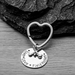 Field Hockey Keychain para Meninas Charm Chaveiro Jóias para Meninas Jogadores de Hóquei em Campo Treinadores Live Love - Image 5
