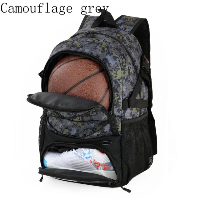 Mochila Multiuso para Esportes com Suporte para Bola e Compartimento para Sapatos, Ideal para Basquete, Futebol, Voleibol e Viagens