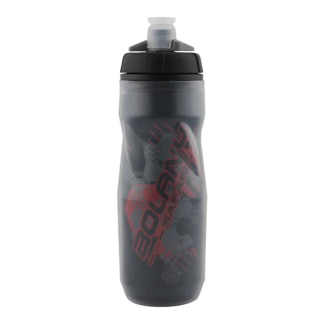 Garrafa de água para ciclismo e atividades ao ar livre, 600ml, com isolamento térmico para calor e gelo
