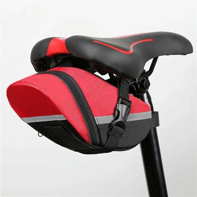 Bolsa de Selim de Bicicleta Nylon 600D à Prova d'Água para Mountain Bike e Ciclismo Outdoor