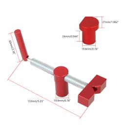 Carpintaria Bench Dog Brake Inserts, Bancada de trabalho Clipe Fixo Rápido, Alumínio Fixture Vise para 20mm Desktop Hole, Ferramentas de carpinteiro - Image 5