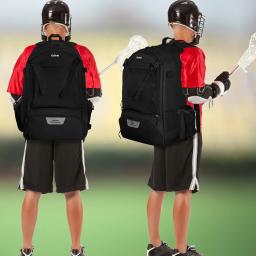 Mochila grande do equipamento do Lacrosse, 2 varas titular, compartimento separado das travas, Saco do hóquei do campo - Image 6