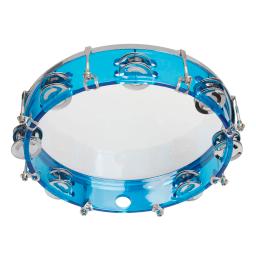 Dupla linha pandeiro percussão instrumento, Jingles Bell, Self-Tuning Tom, Mão Tambor, Musical brinquedos educativos, presentes, 10" - Image 4