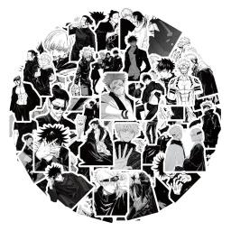 Anime PVC Adesivos de Jujutsu Kaisen, Yuji Itadori, Gojo Satoru Figura, Decoração, Mala, Scrapbooking, Laptop, Presentes DIY, 60 PCs/Set - Image 2