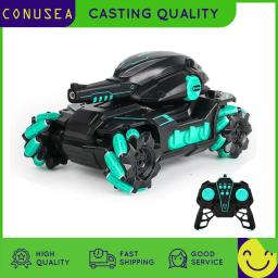 Big RC tanque tiro caminhão para menino, 4WD carro controlado por rádio, batalha competitiva, gesto elétrico, brinquedo buggy off-road - Image 6