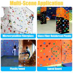 Escalada Holds para crianças com hardware de instalação, apertos de escalada, DIY Rock Stone Wall, 10pcs - Image 5
