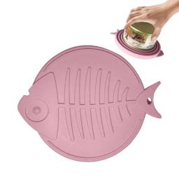 osso de peixe em forma de comida de gato pode tampa máquina de lavar louça segura com excelente vedação 100 por cento grau alimentício de alta qualidade para o cão e o gato - Image 6