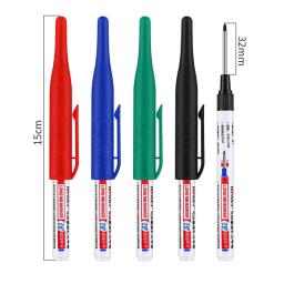 4/5 pçs 20 + 32mm canetas marcadoras de buraco profundo banheiro à prova dwaterproof água decoração de madeira multiuso cabeça longa marcadores de óleo caneta - Image 6