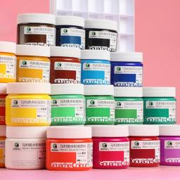 Tinta Guache Enlatada para Crianças, Livre de Formaldeído Seguro, Desenho de Aquarela Lavável, Pigmento Pintura a Dedo, Suprimentos de Arte, 100ml - Image 2