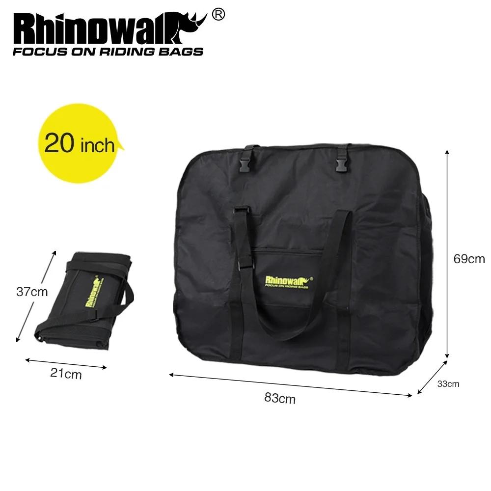 Rhinowalk 16-20 Polegada dobrável bicicleta saco de transporte à prova dwaterproof água mtb bicicleta saco de armazenamento scooter elétrico acessórios ciclismo - Image 1
