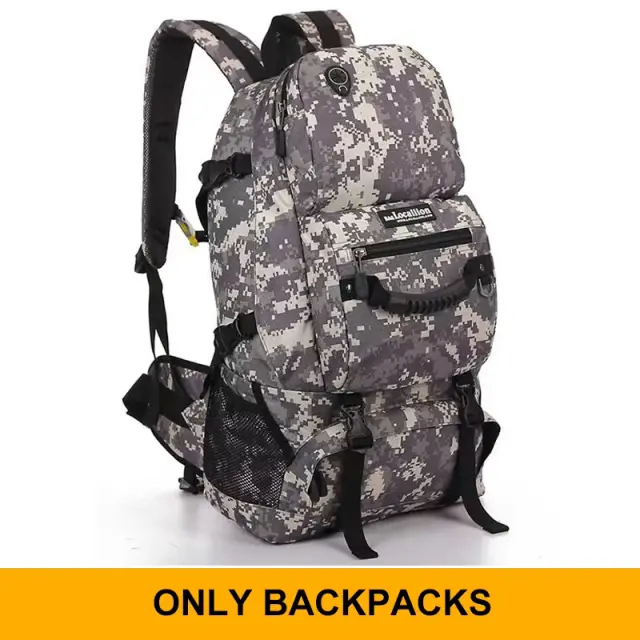 Mochila Impermeável de 50 Litros para Viagens, Montanhismo e Trekking Masculino