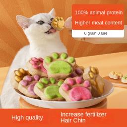 Pet Internet Celebrity Cat Snacks, liofilização osso cru e gato de Peixe Garra Bolo Seco, Nutricional Stud, Jowl Snacks - Image 5