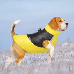 Casaco acolchoado impermeável e à prova de vento para cães, roupa quente, colete, casaco de estimação, labrador, buldogue, pequeno, médio, inverno - Image 2