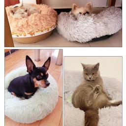 Cama para cães médios com sono profundo, Sofá-cama para cães pequenos e grandes, Canil quente para cachorro, Acessórios para animais - Image 4