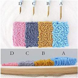 Caneta De Agulha De Bordado De Plástico Ajustável Tapete De Tricô, Kit Threader, Ferramenta De Tecelagem, Acessórios De Costura Artesanal - Image 2