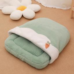 Almofada para animais de estimação com travesseiro, aconchegante ninho de gato, canil, cama lavável, produtos para cães e gatos pequenos, inverno - Image 2