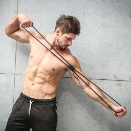 Faixas de resistência para ioga, faixa elástica, extrator de exercício esportivo, expansor de peito em forma de 8 para construção corporal, academia em casa, equipamentos fitness - Image 4