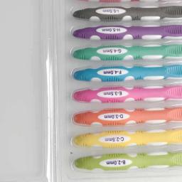 Ergonômico Crochet Hook Set, Agulha de tricô, Acessórios de costura, DIY Hand-made Tool, Sweater Needle, 9pcs por conjunto - Image 6