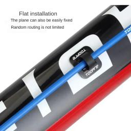 5/10pc tubo de óleo da bicicleta alumínio braçadeira fixa conversão armadilha adaptador bicicleta shifter cabo freio conjunto quadro u fivela tubo clipe guia - Image 4