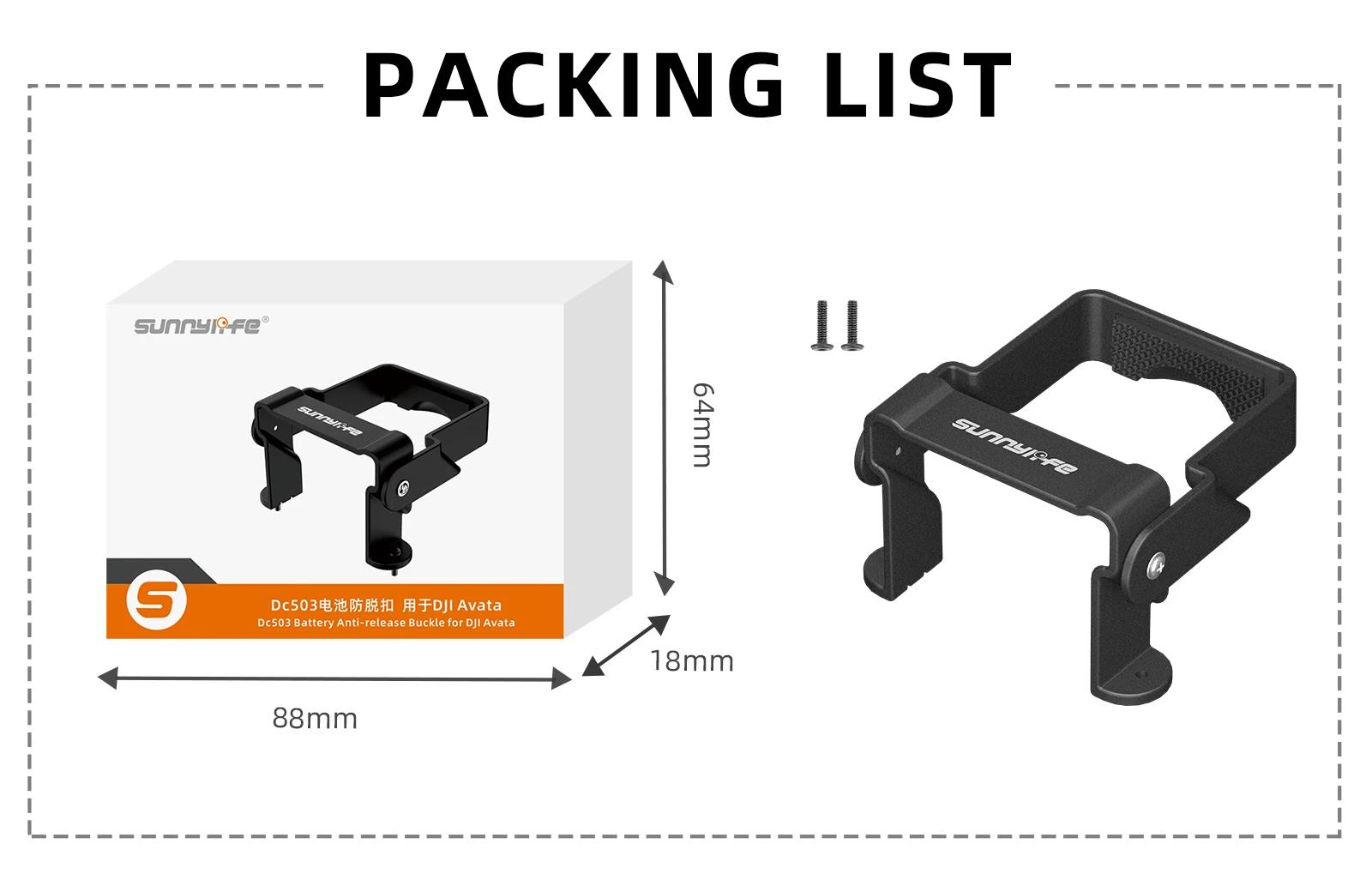 Fivela de bateria para Avata Drone, Anti-Loose Fixer Holder, Dobrável Bateria Safety Protection Cover, DJI Avata Acessórios - Image 1