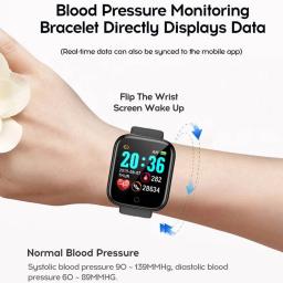 Relógio Digital Smart Sport para Homens e Mulheres, Tela Colorida, Exercício, Frequência Cardíaca, Pressão Arterial, Monitoramento Bluetooth, Em Estoque - Image 2