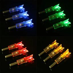 3/6/12 pçs besta seta tiro com arco iluminado nock luz led brilhante para a noite de caça esportes tiro setas caça acessórios - Image 2