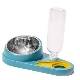 Alimentador anti-derramamento 2 em 1 para animal de estimação, kit tigela de água com arco, conveniente - Image 5