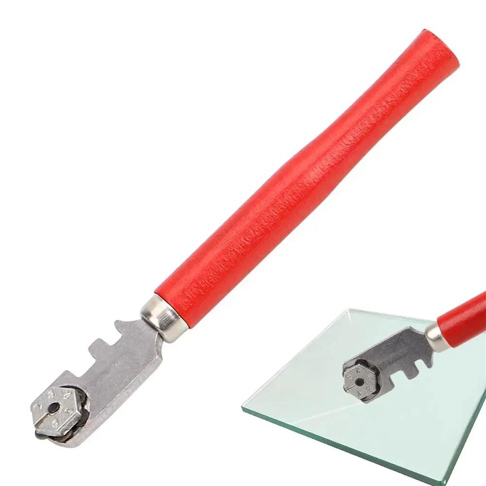 Profissional Cortador De Vidro Ferramenta, 6 Rodas Design, Punho De Madeira, Fácil De Operar, Durável - Image 1