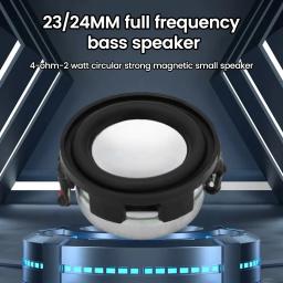 Mini alto-falante de neodímio com gama completa, alto-falantes redondos Bluetooth, alto-falante DIY, 1 Polegada, 23*12mm, 4 ohms, 2W, 3 watts, 1,25mm, 24mm, 2Pin, 2Pin - Image 1