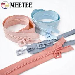 Zíperes de resina para jaqueta e roupas, Acessórios de costura, Acessórios de costura, Único, Duplo Slider, Kit de reparo Zip, 8 #, 60-120cm, 1Pc - Image 5