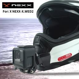 Personalizado motocicleta capacete Chin Mount para GoPro Hero, X NEXX X WED2, 12, 11, 10, Insta360, um X3, X2 Rs, DJI ação 4 acessórios - Image 3