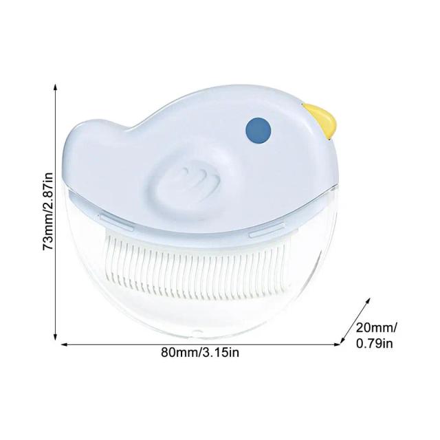 Escova de remoção de pelos com padrão de pássaro para cães e gatos, escova de deslize e pente de grooming com efeito de massagem