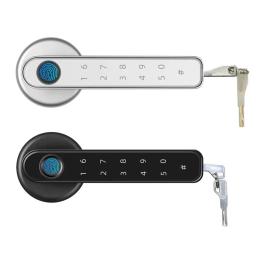 Bluetooth-Compatível Electronic Door Knobs Lock, carregamento USB, Smart Lock com 2 chaves, Fingerprint Security Handle para o quarto - Image 2