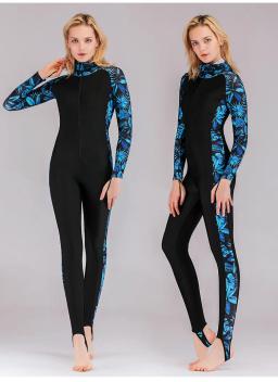 Fato de mergulho de uma peça para homens e mulheres, medusa com capuz com proteção solar, manga comprida, terno de surf, para casal - Image 3