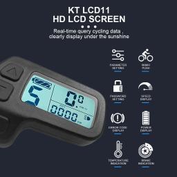 KT bicicleta elétrica Display Kit, acessórios de bicicleta, LCD3, LCD4, LCD5, LCD7, LCD8H, LCD10H, LCD11, LED880, 24V, 36V, 48V, 72V - Image 3