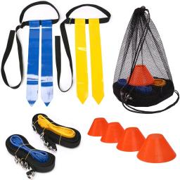 Cinto de Fivela De Treinamento De Jogo De Futebol Americano, Rugby ajustável Bandeira Tag, Cintura Strap Set, Cones De Treinamento De Futebol Equipamento Disco - Image 1