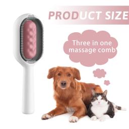 Escova dupla face de massagem mágica para animais de estimação, depilação, pente injetável de água, cuidados com a pele, beleza, cães e gatos, magia - Image 4