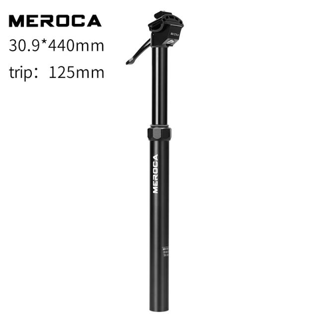 MEROCA Espigão de Selim Ajustável Hidráulico MTB Estrada 30.9mm/31.6mm 100mm/125mm