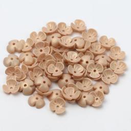 200 pçs/lote 10mm misturado acrílico três pétalas contas de flores espaçador contas para fazer jóias brinco hairpin decoração accessorie - Image 4